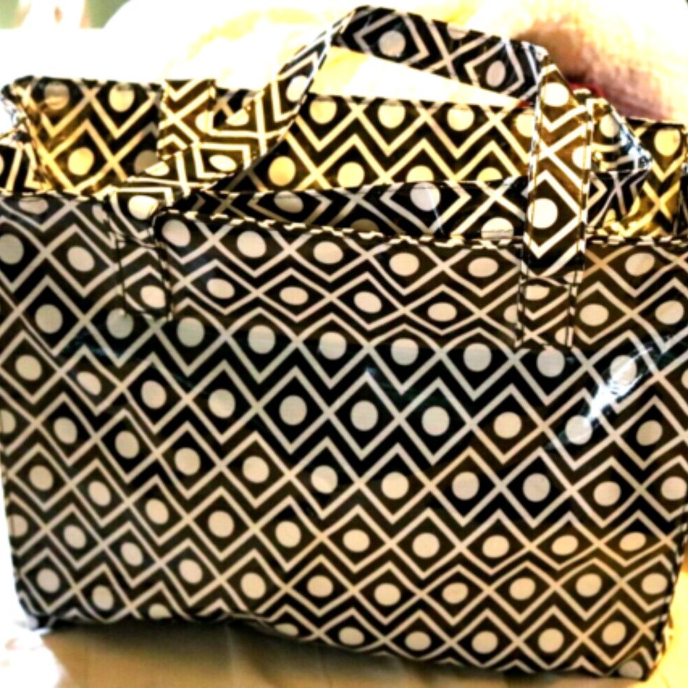 Women's MSC Mainstreet Collection Black And White Geometric Pattern
